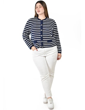 Suéter Roman Fashion cuello redondo para mujer