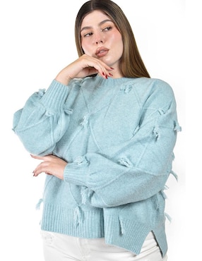 Suéter Roman Fashion cuello redondo para mujer
