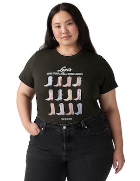 Playera manga corta Levi's cuello redondo para mujer