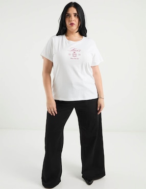 Playera manga corta Levi's cuello redondo para mujer