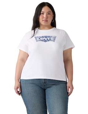 Playera manga corta Levi's cuello redondo para mujer