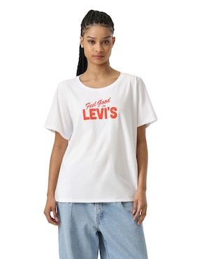 Playera manga corta Levi's cuello redondo para mujer