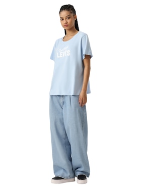 Playera manga corta Levi's cuello redondo para mujer