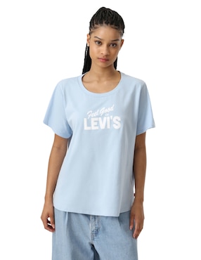 Playera manga corta Levi's cuello redondo para mujer
