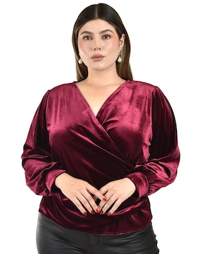Blusa Roman Fashion manga larga para mujer