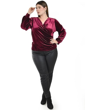 Blusa Roman Fashion manga larga para mujer