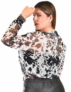 Blusa Roman Fashion manga larga para mujer