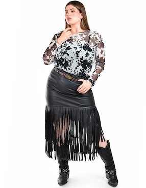 Blusa Roman Fashion manga larga para mujer