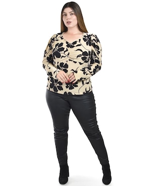 Blusa Roman Fashion manga larga para mujer