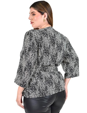 Blusa Roman Fashion manga 3/4 para mujer