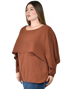 Blusa Roman Fashion manga larga para mujer