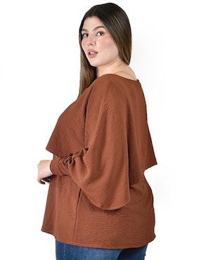 Blusa Roman Fashion manga larga para mujer