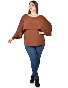 Blusa Roman Fashion manga larga para mujer