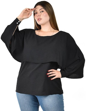 Blusa Roman Fashion manga larga para mujer