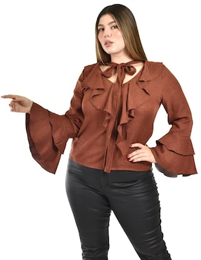 Blusa Roman Fashion manga larga para mujer