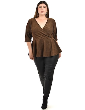 Blusa Roman Fashion manga al codo para mujer