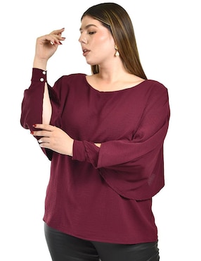 Blusa Roman Fashion manga larga para mujer