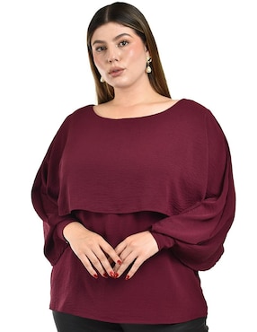 Blusa Roman Fashion manga larga para mujer