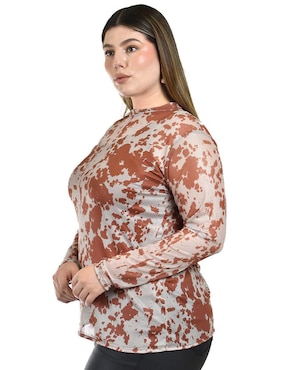 Blusa Roman Fashion manga larga para mujer