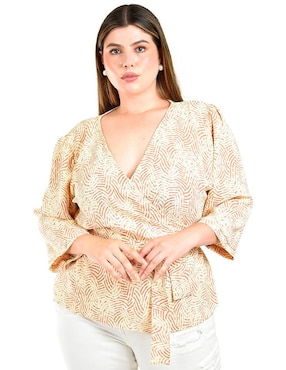 Blusa Roman Fashion manga 3/4 para mujer