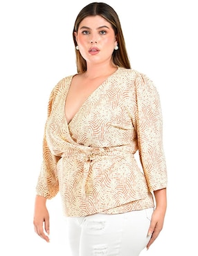 Blusa Roman Fashion manga 3/4 para mujer