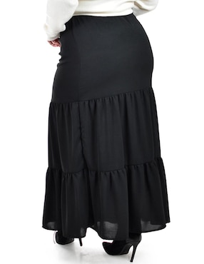 Falda larga Roman Fashion a la cintura alta