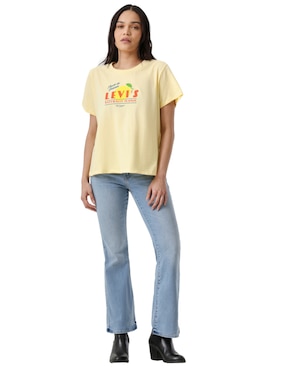 Playera manga corta Levi's cuello redondo para mujer