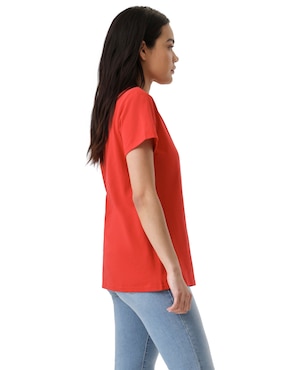 Playera manga corta Levi's cuello redondo para mujer