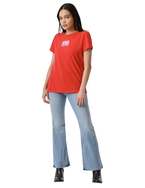 Playera manga corta Levi's cuello redondo para mujer
