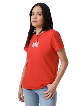 Playera manga corta Levi's cuello redondo para mujer