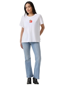 Playera manga corta Levi's cuello redondo para mujer