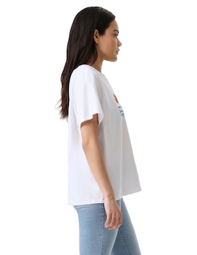 Playera manga corta Levi's cuello redondo para mujer