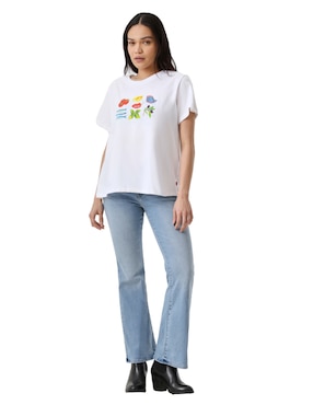 Playera manga corta Levi's cuello redondo para mujer