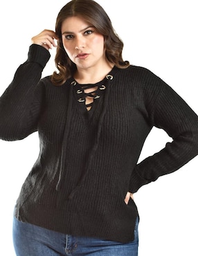 Suéter Roman Fashion cuello v para mujer