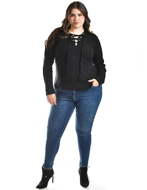 Suéter Roman Fashion cuello v para mujer