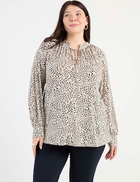 Blusa Biography manga larga para mujer