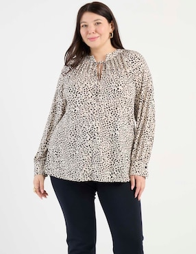Blusa Biography manga larga para mujer