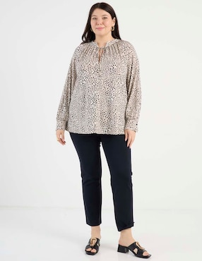 Blusa Biography manga larga para mujer