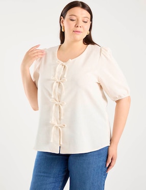 Blusa Biography manga al codo para mujer