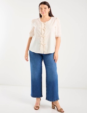 Blusa Biography manga al codo para mujer
