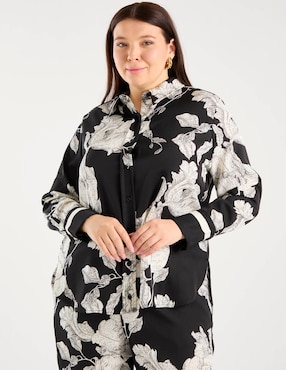 Blusa Biography manga larga para mujer