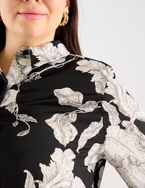 Blusa Biography manga larga para mujer