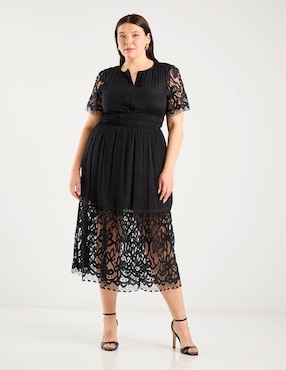 Vestido midi formal Biography para mujer