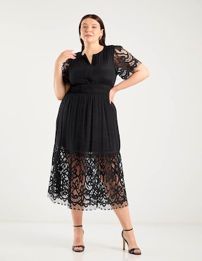 Vestido midi formal Biography para mujer