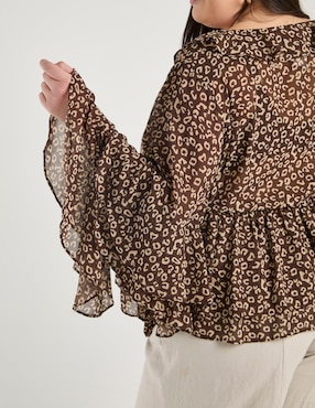 Blusa Map manga larga para mujer