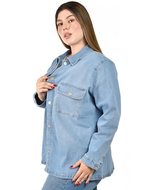 Camisa Roman Fashion manga larga para mujer