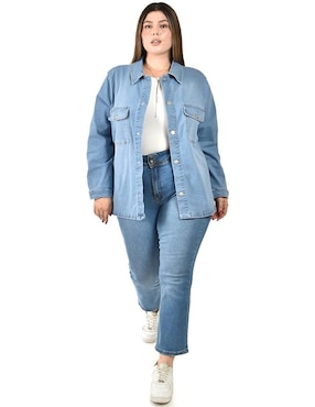 Camisa Roman Fashion manga larga para mujer