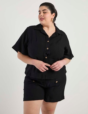 Blusa Map manga al codo para mujer