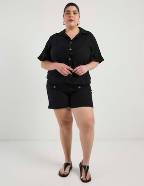Blusa Map manga al codo para mujer