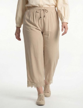 Pantalón acampanado Map amplio para mujer